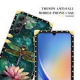 thumbnail image 5 of FKBRCL4U Compatible with Samsung Galaxy A14 5G Case, Colourful Dragonfly Pink Lily Pads Luxury Golden Decoration for Girl Women Soft TPU Shockproof Protective Hard PC Back, 5 of 7