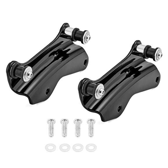 Mofun Kit de accesorios de acoplamiento de 4 puntos de liberación rápida Tour Pack Kit de acoplamiento de respaldo para Harley Touring Street Glide Road King Road Glide Electra Glide 2014-2024, color