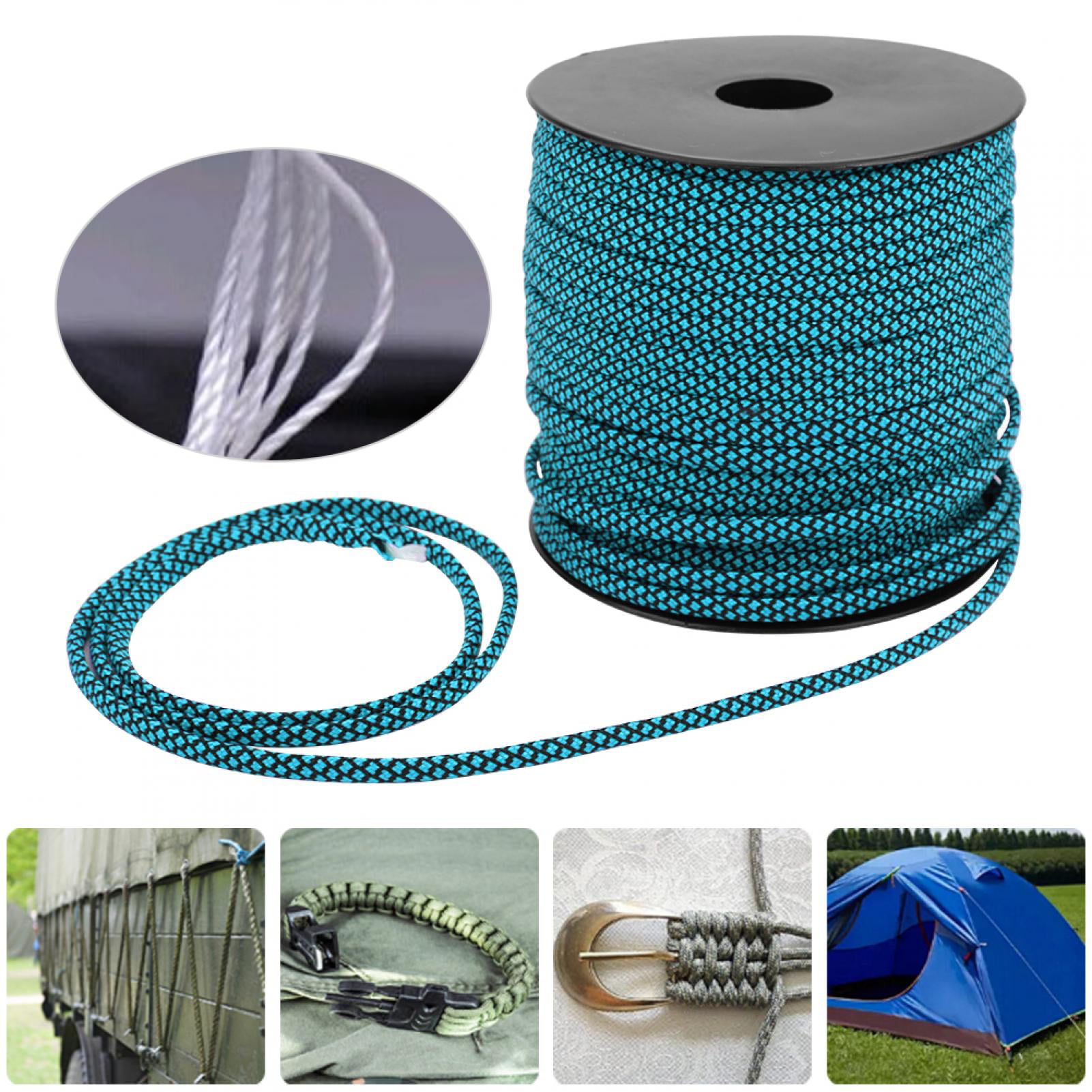 Details about   1 Roll Thick 7 Core Paracord 50M 4MM for Outdoor Camping Tying Lanyard Accessory 