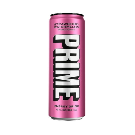 Prime Sugar Free Energy Drink, Strawberry Watermelon, 12 fl oz, Can, 200mg Caffeine