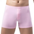 thumbnail image 1 of Fridja Hommes Décontracté Mode Uni Séduisant Taille Élastique Respirant Boxeurs Caleçons Courts Classique Multipack Culottes, 1 of 5