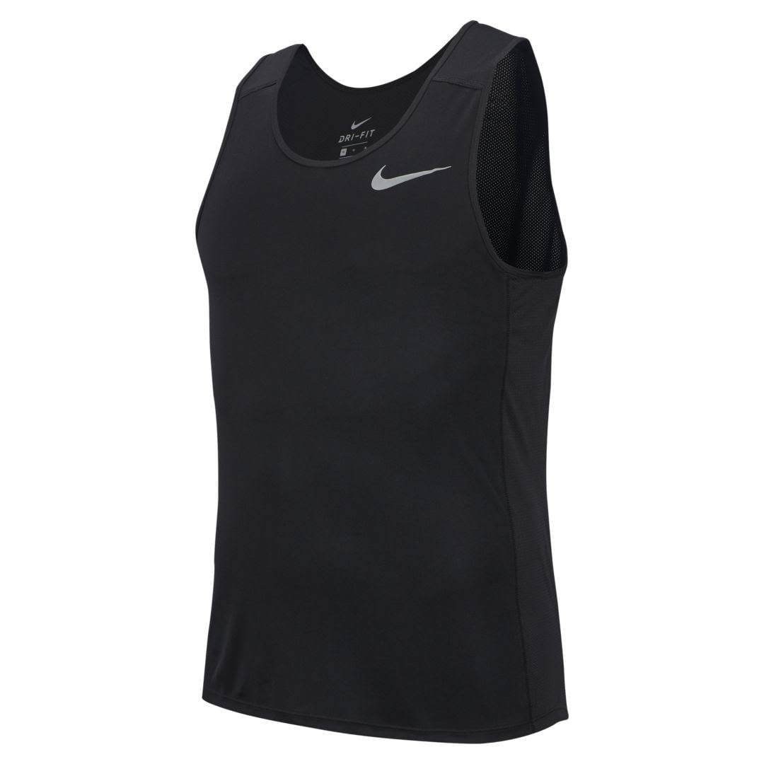 Nike Men's Dri-Fit Running Tank Top (Black, Medium) - Walmart.com