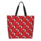 thumbnail image 1 of Disketp Bulldog Red Bolsa Tote Estampada para Mujer, Bolso de Hombro y de Mano para Compras y Viajes, 1 of 8