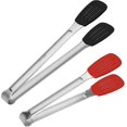 thumbnail image 1 of Bbq Grill Tongs Salad Bread Steak Meal Barbecue Tong Food Class Silicone Stainless Steel Kitchen Cooking Tongs Anti Heat Nonstick Portion Clip 9 Inch, 1 of 5