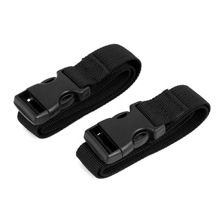 Bucket Strap - Unique Bargains Side Release Buckle Luggage Suitcase Backpack Baggage Belt Strap Black 2Pcs 50cm