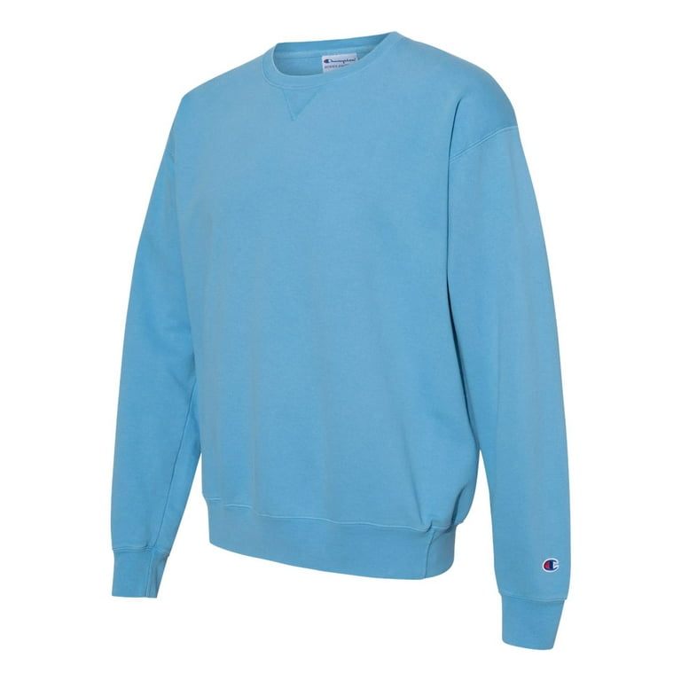 Champion B00684257 Mens Garment-Dyed Crewneck Sweatshirt, Delicate Blue -  2XL
