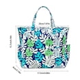 thumbnail image 3 of BiFandian Small Beach Tote Bag for Women, Waterproof Sandproof Canvas Beach Bag with Durable Zipper Pockets, Summer Lightweight Beach Tote for Travel, Vacation, Pool, Gym, Shopping and Daily Errands, 3 of 6
