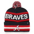 thumbnail image 1 of 47 Mlb Gorro Unisex Con Pompón De Punto Con Logotipo Principal De Bering Para Adultos (Atlanta Braves), Talla Única, 1 of 1