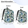 thumbnail image 2 of Disketp Game All Day print Canvas Backpack Lightweight Travel Daypack Student Rucksack Laptop Backpack-, 2 of 5