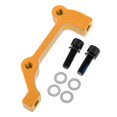 thumbnail image 3 of Guardoinrt Durable Bicycle Bike Disc Brake Mount Adapter Reliable Caliper PM to IS Conversion Gold Front 1Set, 3 of 6