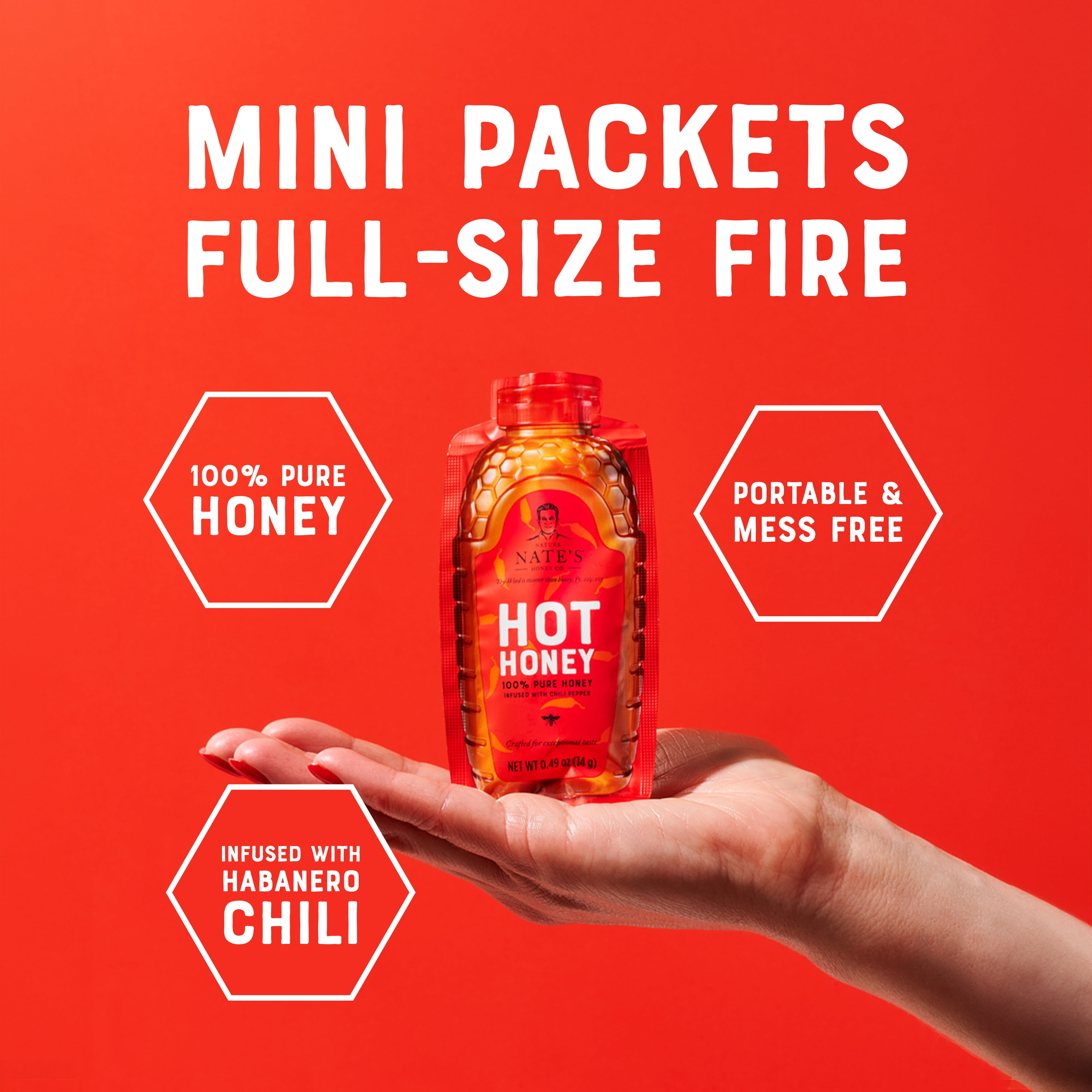 Nature Nate's Hot Honey 16oz + Nature Nate's Hot Honey Mini's
