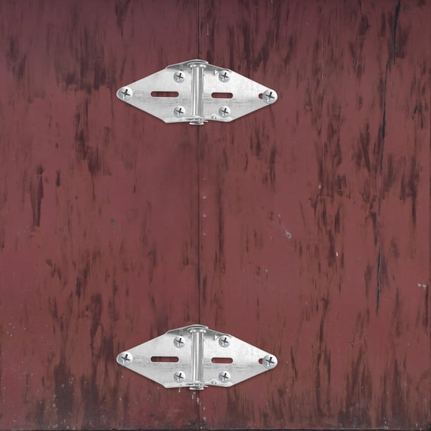 BESTYASH 2Ud Bisagras Para Puerta De Con Pernos Incluidos Y Material De Hierro Duradero Plateado