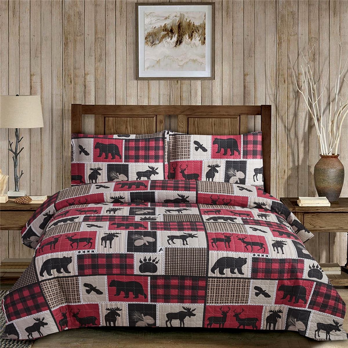 moose quilt set
