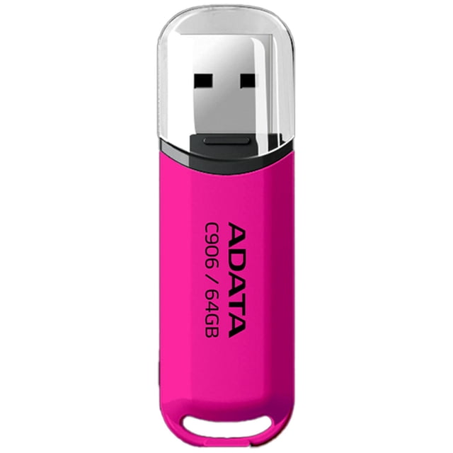 Memoria USB 64GB ADATA C906 2.0 Flash Drive Rosa AC906-64G-RPP