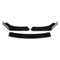 thumbnail image 2 of Universal Front Lip Splitter Body Kit Front Spoiler Lip Air Dam Chin Front Bumper Lip Lower Protector Gloss Black, 2 of 9