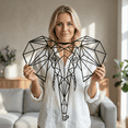 thumbnail image 2 of Elephant Sign Metal Wall Art for Home and Outside - Wall-Mounted Geometric Metal Wall Art - Drop Shadow 3D Effect Wall Decoration for Living Room Bedroom, 2 of 10