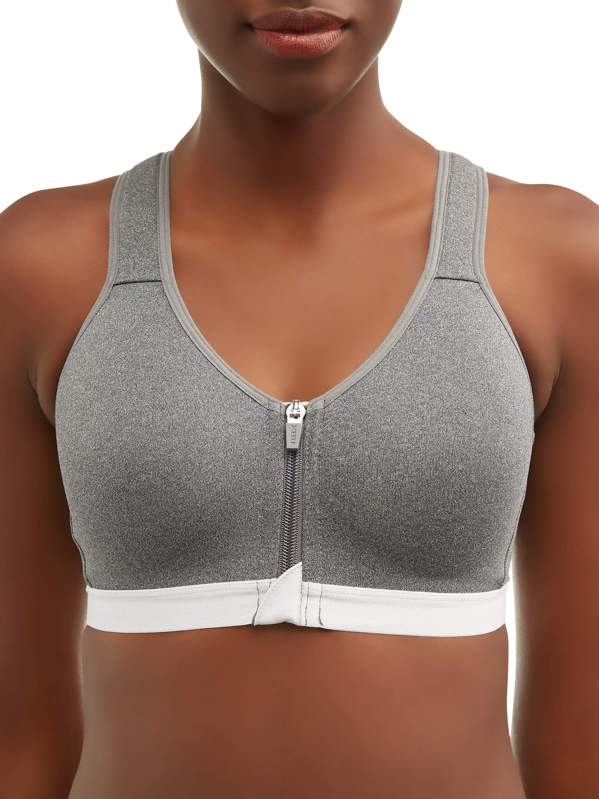 walmart front zip sports bra