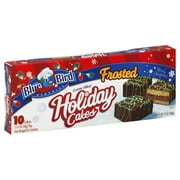 Blue Bird Chocolate Frosted Holiday Cakes, 10 ct, 12 oz