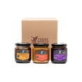 thumbnail image 2 of FUEGO AZTECA | 3-Pack Esencial - Kit de 3 Salsas Premium con Aceite de Oliva virgen: Néctar Ígneo + Manjar Emperador + Nutty & Picante - 3 piezas de 200g c/u - Ingredientes naturales., 2 of 3