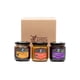 thumbnail image 2 of FUEGO AZTECA | 3-Pack Esencial - Kit de 3 Salsas Premium con Aceite de Oliva virgen: Néctar Ígneo + Manjar Emperador + Nutty & Picante - 3 piezas de 200g c/u - Ingredientes naturales., 2 of 3
