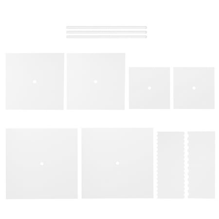 

Scraper Acrylic Icing Baking Cakes Clear Cake Smoother Plastic Dowels Frosting Dowel Rods Kitchen Dough Bench Comb