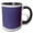 Black/White, variant on 3drose, Halftone Geometrical Dot Pattern Background Design, 11oz Two-tone Black Mug