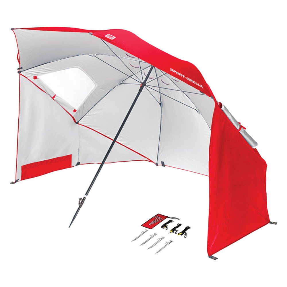 SportBrella 8 ft. Dia. Tiltable Sport Umbrella Red