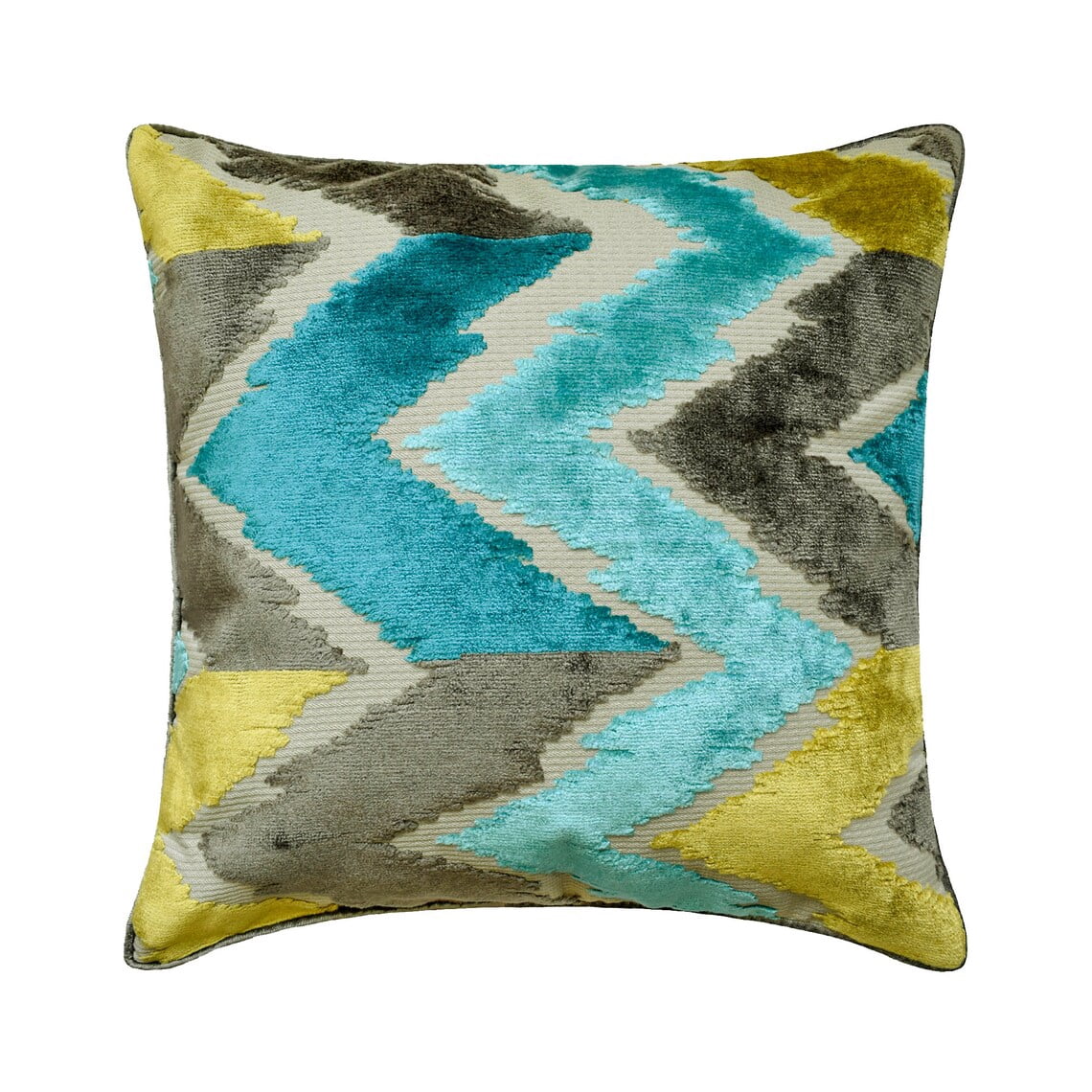 The HomeCentric King / Queen / Twin Blue Decorative CA King 86"x18" Bed Runner WITH One Pillow Cover, Velvet, Peacock Colors & Ombre Bed Scarf on Velvet fabric - Plume Palatte