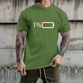 thumbnail image 2 of Bibifish Mens T-Shirts Letter Graphic Printed Casual Streetwear Tee Tops Crew Neck Short Sleeve Daily Tees, 2 of 4