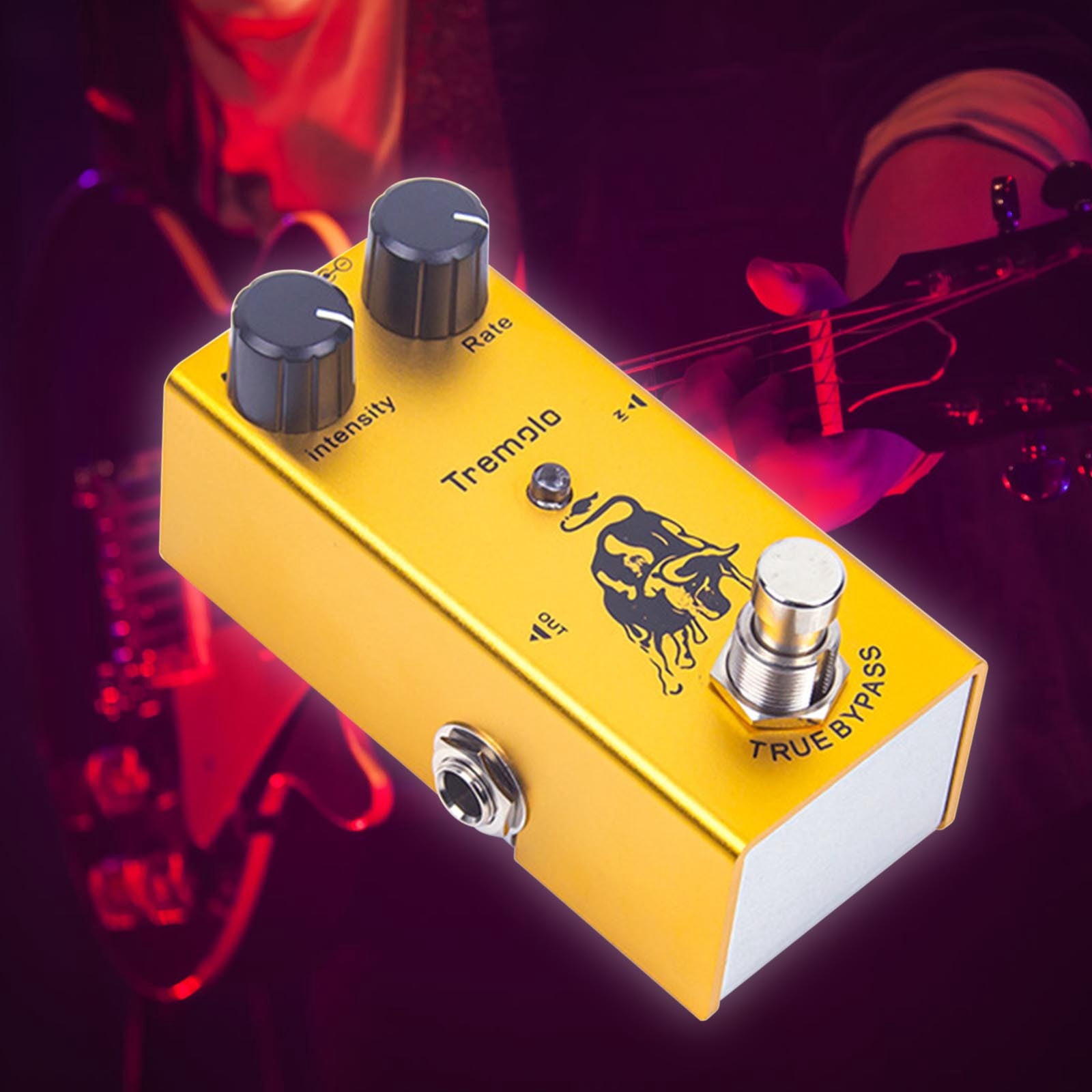 2 Packs Guitar Effects Pedal Metal Distortion Overdrive with Reverb Chorus Sound for Electric Guitar Professional Stage Performance Compact Stompbox Multi Effects Processor