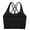 Black C, variant on SAYFUT Women Girls Removable Paddeds Sport Bras Spaghetti Strap Yoga Bras for Gym Running Workout Fitness Bra Crop Tops Seamless Stretch Bra