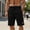 Linen pants-52Black, variant on Linen Shorts for Men Drawstring Elastic Waist Rolled Hem Shorts with Pockets Zip Relaxed Fit Mid Rise Shorts for Resort Days Casual Errands and Summer Outings