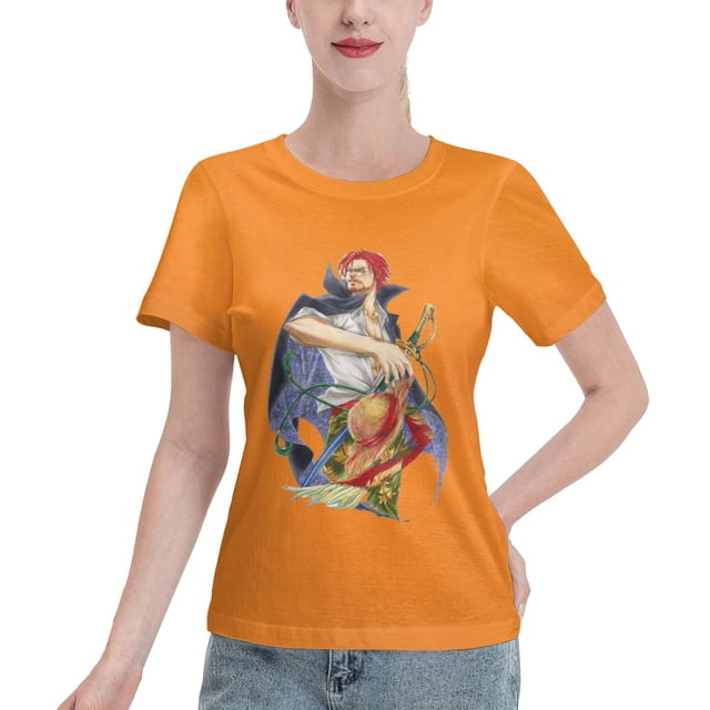 Women's Basic Short Sleeve T-Shirt Naruto Shanks