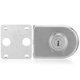 thumbnail image 1 of Cerradura de puerta de vidrio Jadeshay de hierro inoxidable simple, 1 of 8