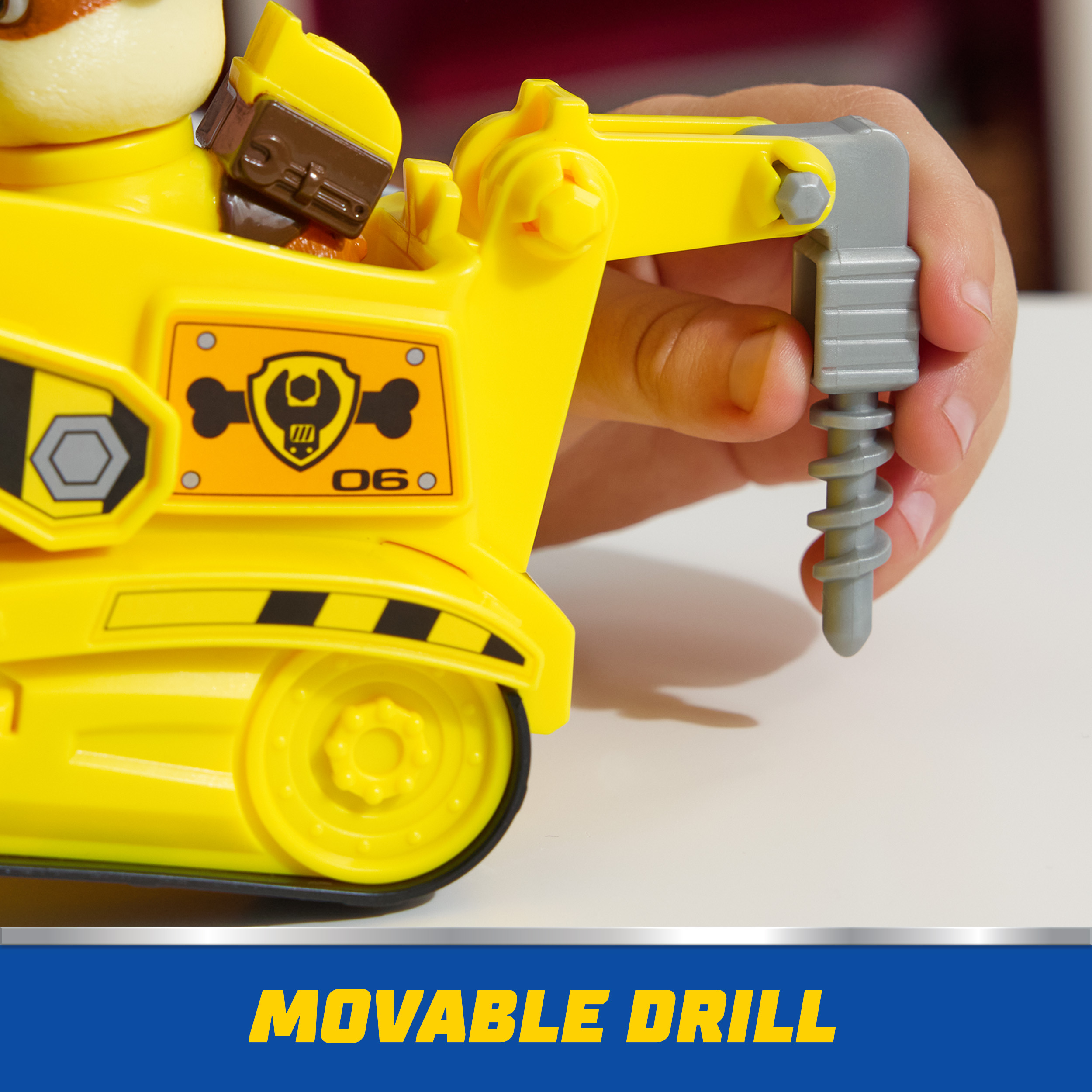 PAW Patrol Rubble Bulldozer Vehicle with Collectible Figure photo 4