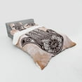 thumbnail image 3 of Ambesonne Hamsa Bedding Set 3 Pcs, Mystic Mandala Eastern, Twin, Brown and Cream, 3 of 3