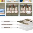 thumbnail image 4 of Yayeee Foldable Storage Basket for Shelves with Handles Waterproof Cloth Bins, Cute Snowmen, 4 of 7