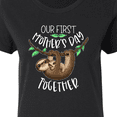 thumbnail image 4 of Inktastic Our 1st Mothers Day Together Cute Mom and Baby Sloth Women's T-Shirt, 4 of 5