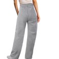 thumbnail image 4 of Pantalones deportivos Gibobby de mujer holgados con forro polar de algodón M Gris, 4 of 5