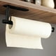 thumbnail image 3 of Porta toallas de papel, acero inoxidable SUS304, negro mate, adhesivo o taladro, accesorio para cocina y baño que ahorra espacio y no se oxida, 3 of 5