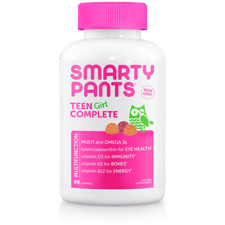 SmartyPants Teen Girl Complete Multivitamin Gummies, 90 (Best Vitamins For Teen Boys)
