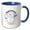 Blue/White, variant on 3drose, Happy Snowman, 15oz Mug