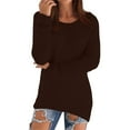 thumbnail image 3 of Women's Fashionable Long Sleeve Pullovers Loose Fluffy Fuzzy Jumper Sweater, 3 of 5
