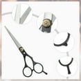 thumbnail image 3 of Unique Bargains 1 Set Portable Flat Shear Hair Cutting Scissors for Hair Styling Silver Tone Black, 3 of 7
