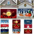 thumbnail image 5 of 7x8 Ft Christmas Garage Door Banner Merry Christmas & Happy New Year Ornaments Snowflakes Banners for Outside Inside Winter Door Cover Garage Wall Covering for Party Garage Decorations, 5 of 6