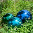 thumbnail image 1 of BESTYASH 2Pcs Outdoor Garden Mirror Globe Green Reflective Sphere Stainless Steel Decoration, 1 of 8