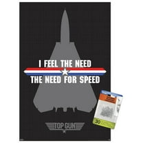 Top Gun - Need for Speed Wall Poster with Push Pins, 14.725" x 22.375"