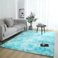 thumbnail image 4 of NUZYZ Rectangle Bandhnu Plush Floor Carpet Rug Mat Home Living Room Bedroom Decor Light Gray 50*160cm, 4 of 8