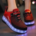 thumbnail image 3 of YAZI Kids Roller Shoes Boy Girl Sneakers with Wheels Become Sport Sneaker with Led for Christmas Birthday Children Show Gift, 3 of 15