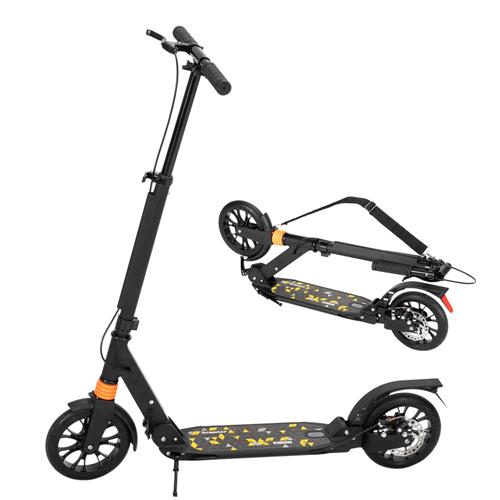 Up to 220 lbs Easy-Folding System Scooter for Adults Scooters for Teens 12 Years and Up Kick Scooters with Carry Strap and Bell Height-Adjustable Large 8 Wheels Disc and Rear Dual Brakes Design Up to 220 lbs Easy-Folding System Scooter for Adults Scooters for Teens 12 Years and Up Kick Scooters with Carry Strap and Bell Height-Adjustable Large 8 Wheels Disc and Rear Dual Brakes Design